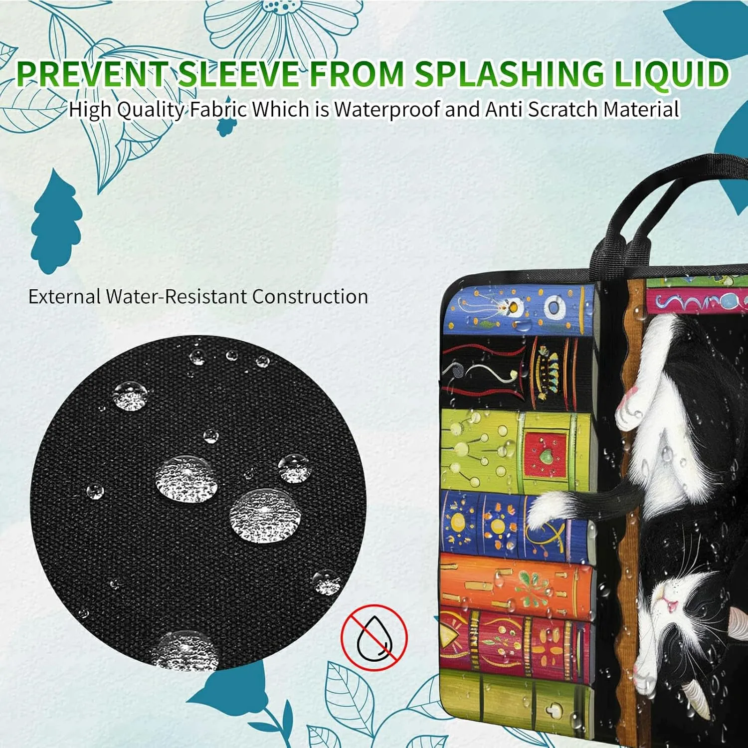 Laptop Shoulder Bag Sleeve Case for Women Men, Computer Handbag Suitable