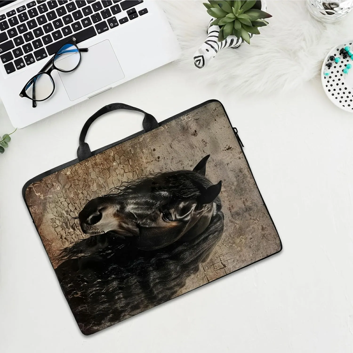 Laptop Shoulder Bag Sleeve Case for Women Men, Computer Handbag Suitable