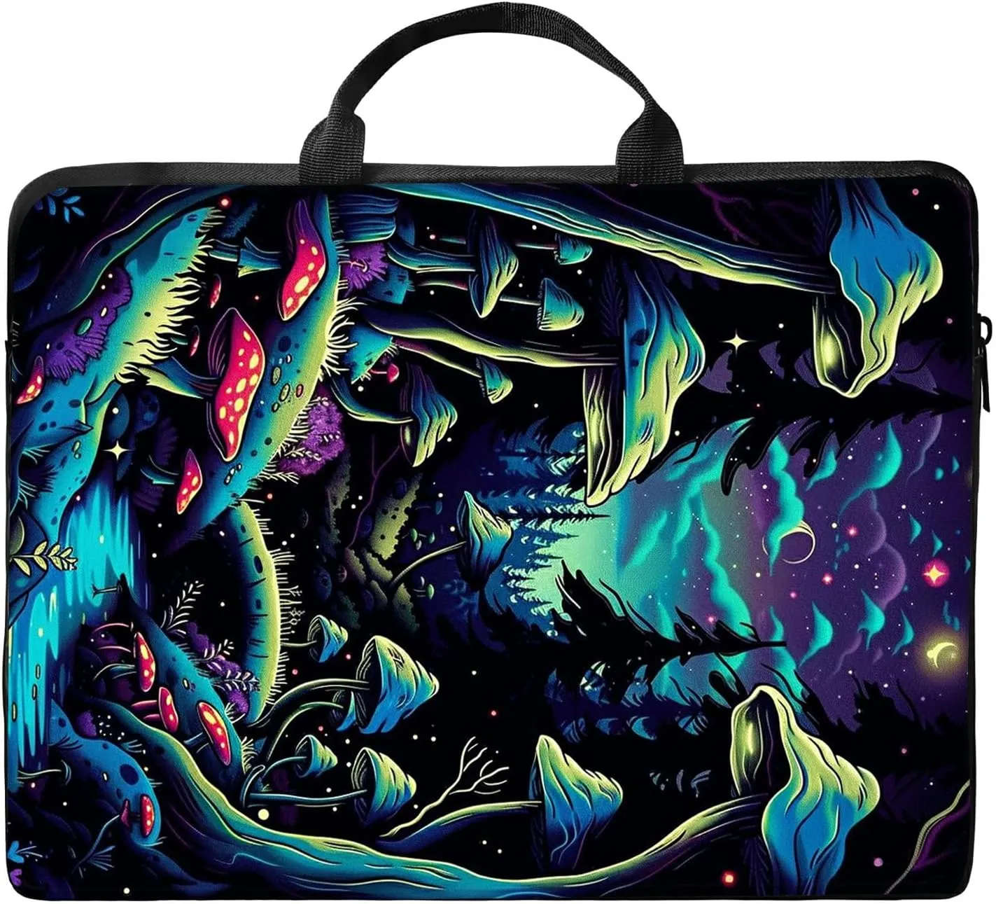 Laptop Shoulder Bag Sleeve Case, Waterproof PU Leather Computer Handbag Suitable