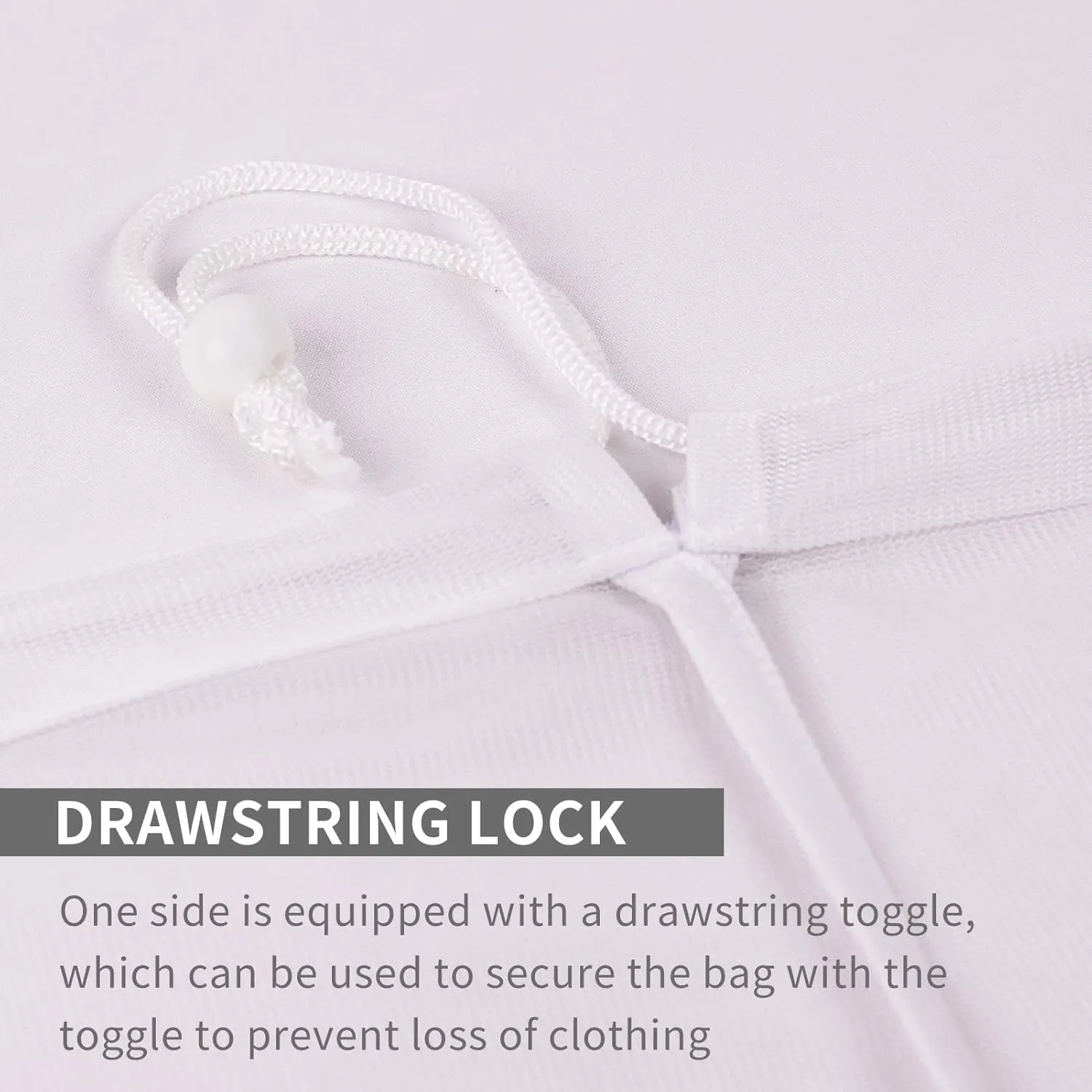 Large Mesh Laundry Bags,Travel Laundry Bags, Bag for Camp With Drawstring Lock, 24" x36"Mesh Bags for Home and Dorm, 24" x36"(White)