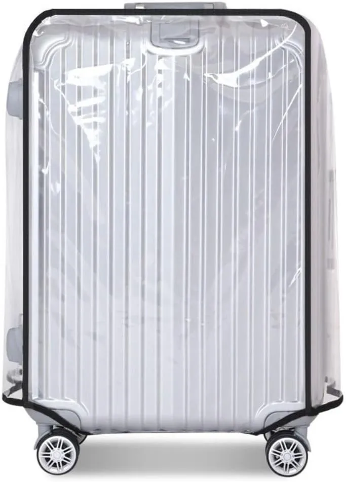 Leadigol Clear PVC Suitcase Cover Protectors, 18 inch Luggage Protector, Clear Waterproof Suitcase Cover, Rolling Luggage Suitcase Cover Dustproof Cover