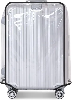 Leadigol Clear PVC Suitcase Cover Protectors, 18 inch Luggage Protector, Clear Waterproof Suitcase Cover, Rolling Luggage Suitcase Cover Dustproof Cover