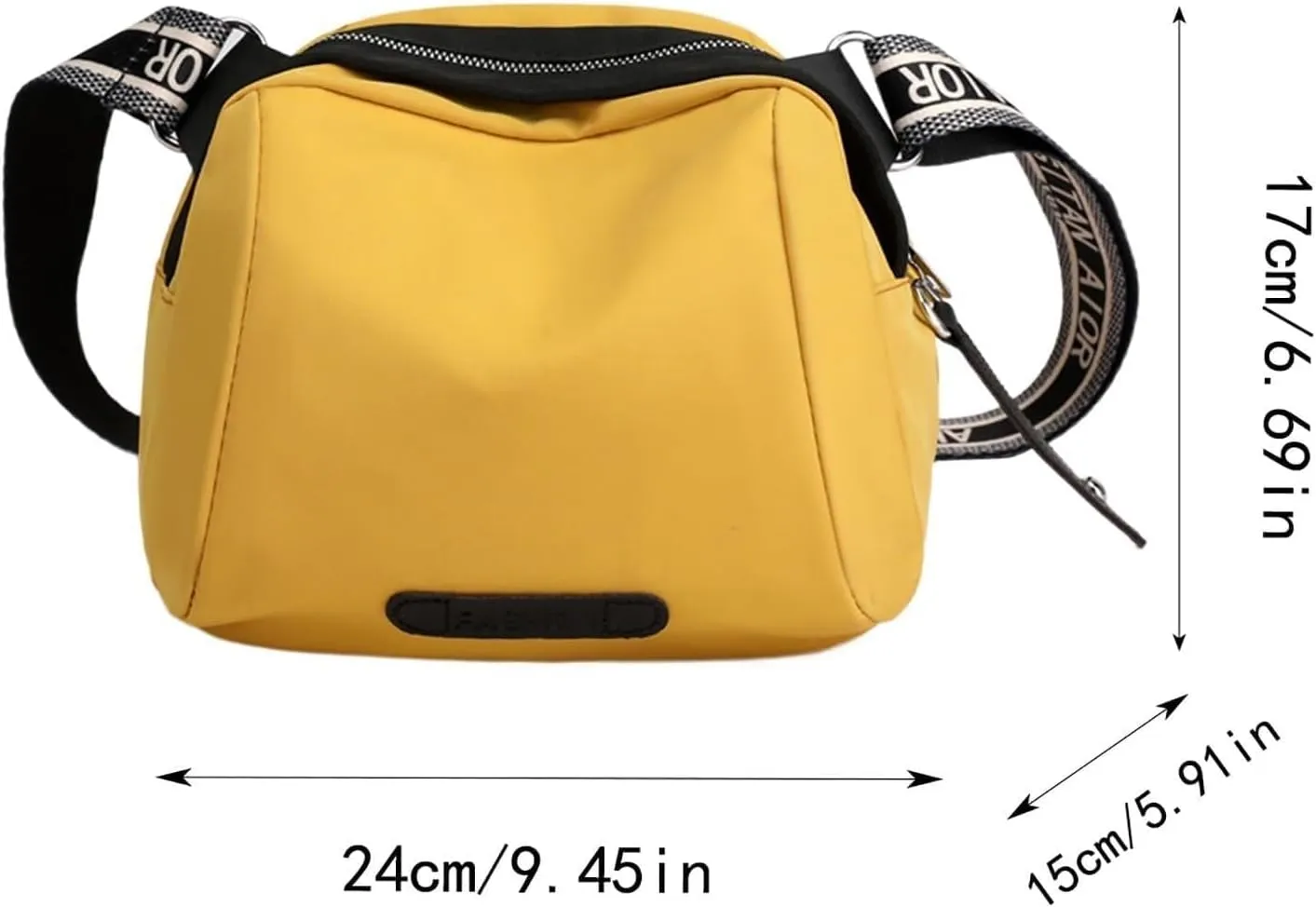 Lightweight Nylon Canvas Bag Multi-Pocket Top Handle Work Bags Crossbody Ladies Fashion Casual Shoulder Bags