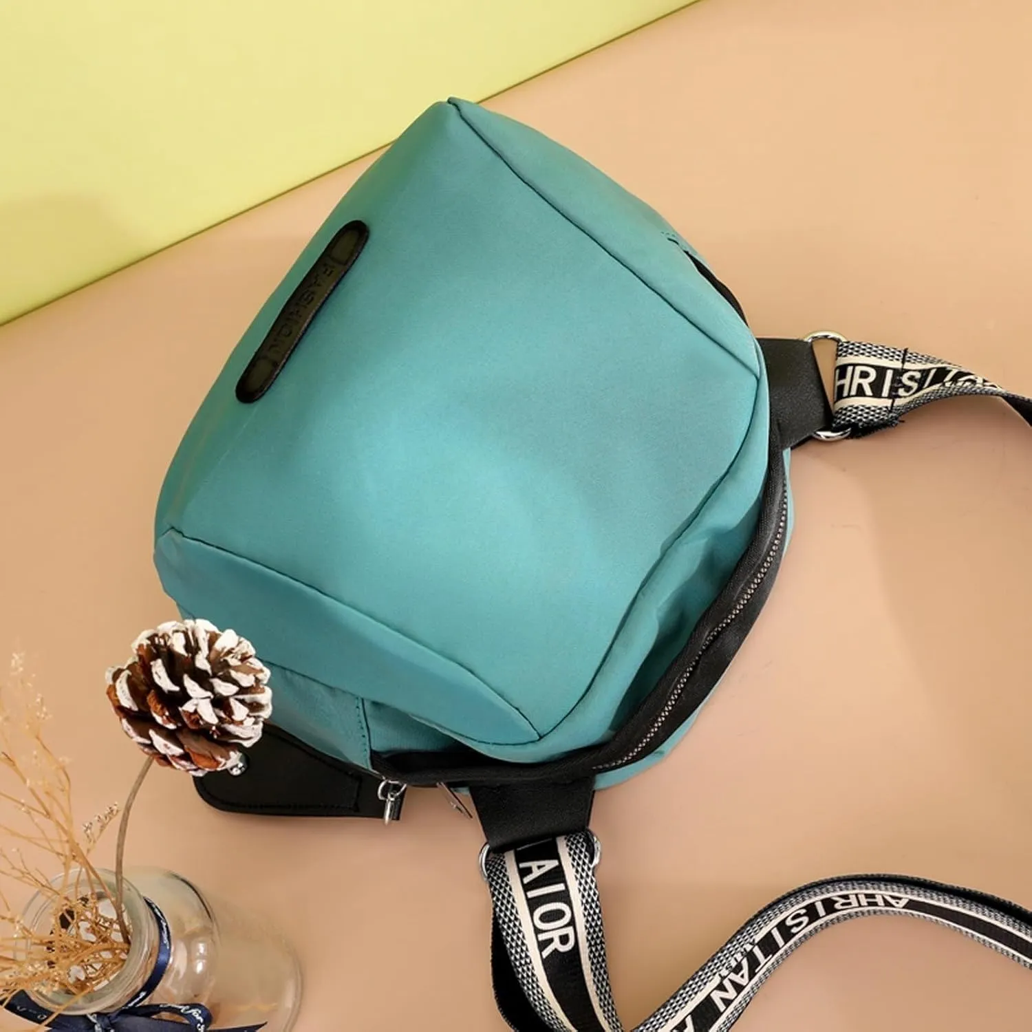 Lightweight Nylon Canvas Bag Multi-Pocket Top Handle Work Bags Crossbody Ladies Fashion Casual Shoulder Bags