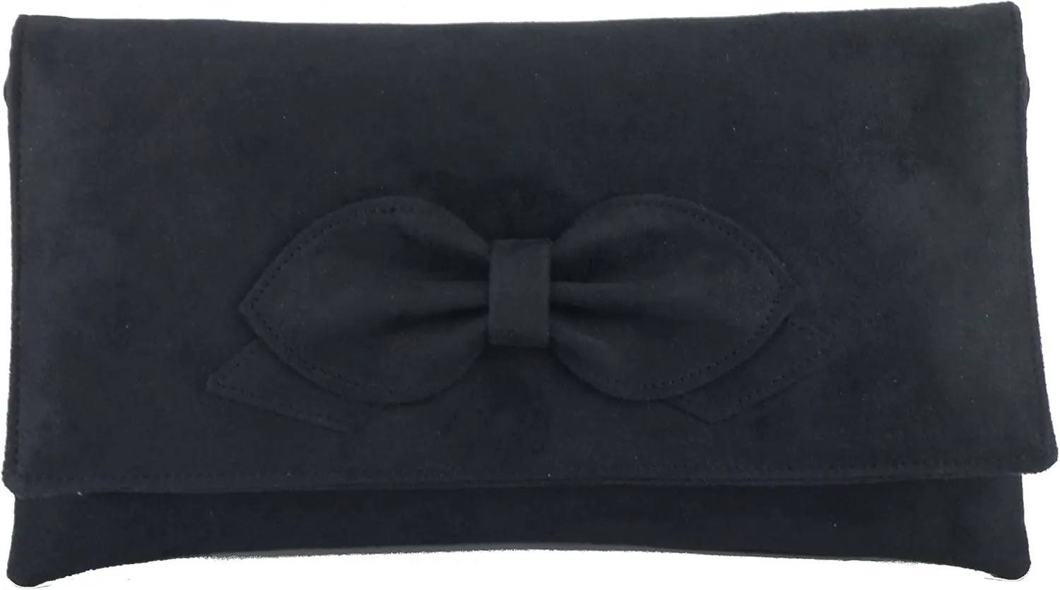 LONI Gorgeous Faux Suede Envelop Style Bridal Wedding Evening Clutch Party Purse Hand Bag