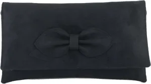 LONI Gorgeous Faux Suede Envelop Style Bridal Wedding Evening Clutch Party Purse Hand Bag