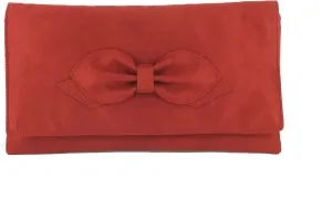 LONI Gorgeous Faux Suede Envelop Style Bridal Wedding Evening Clutch Party Purse Hand Bag