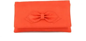 LONI Gorgeous Faux Suede Envelop Style Bridal Wedding Evening Clutch Party Purse Hand Bag