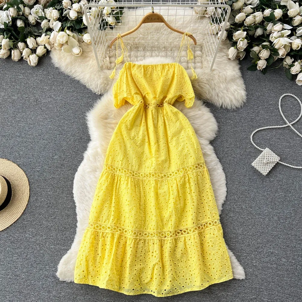 Madeline Hollow out Dress