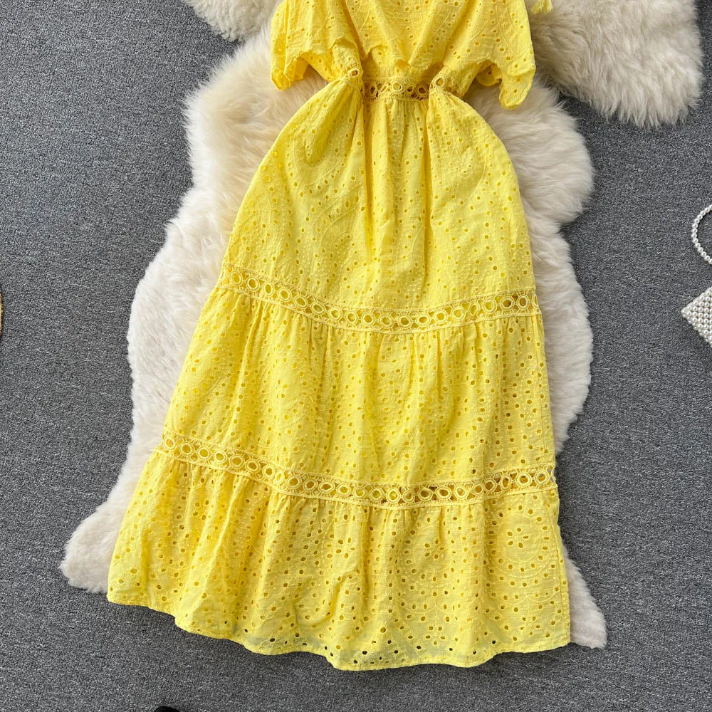 Madeline Hollow out Dress