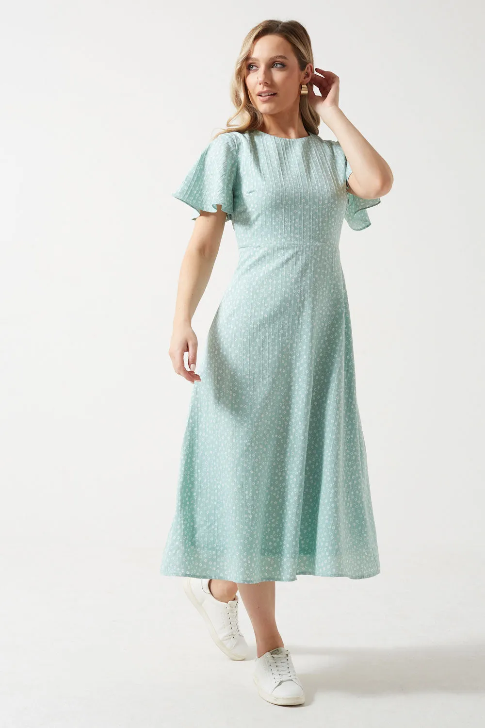 Marc Angelo Short Sleeve Midi Dress