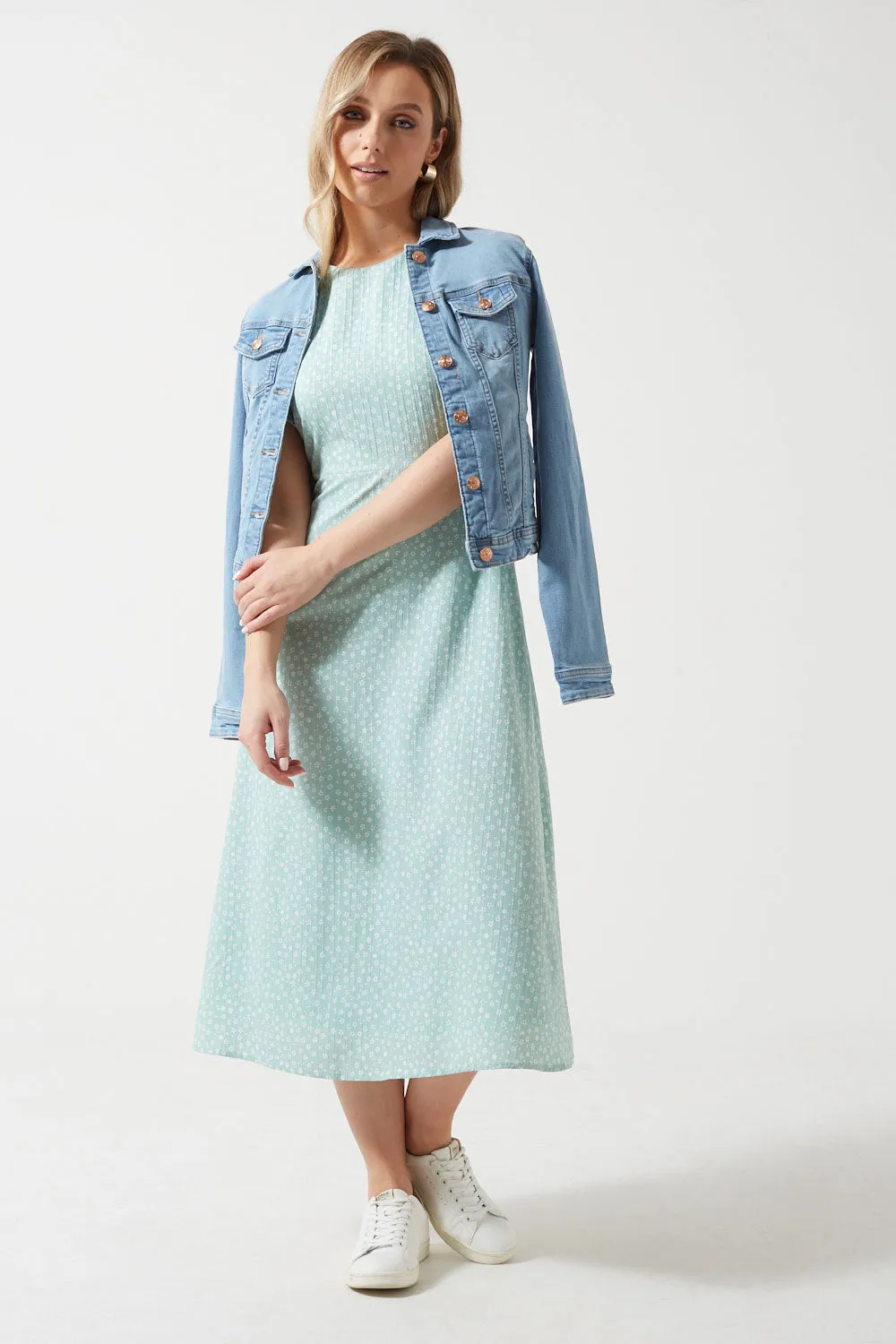 Marc Angelo Short Sleeve Midi Dress
