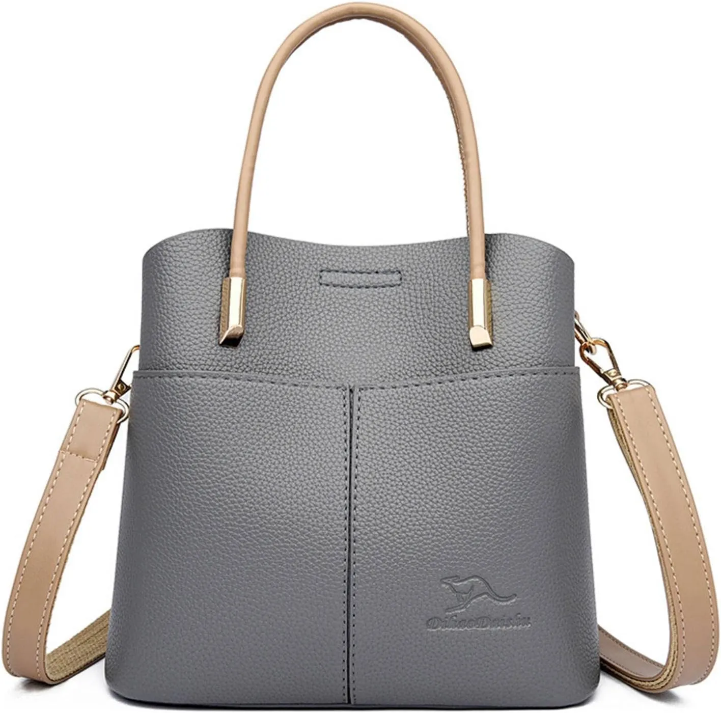 MBETA 2023 Winter Retro Bucket Backpack Women's Bag Shoulder Messenger Bag Fashion All-Match Handbag (1 Piece)