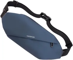 Mens Travel Bag Multifunctional Sling Bag Adjustable Belt Crossbody Waist Pack for Sports