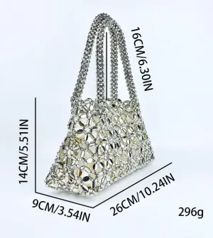 Molodo Acrylic Evening Clutch Purses for Women Elegant Evening Bag Gorgeous Woven Handbag for Wedding Party 2025