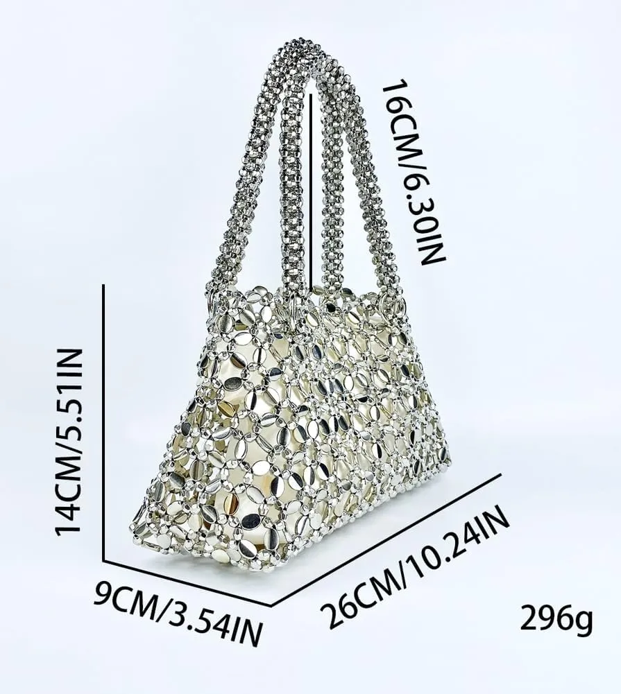 Molodo Acrylic Evening Clutch Purses for Women Elegant Evening Bag Gorgeous Woven Handbag for Wedding Party 2025