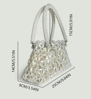 Molodo Acrylic Evening Clutch Purses for Women Elegant Evening Bag Gorgeous Woven Handbag for Wedding Party 2025