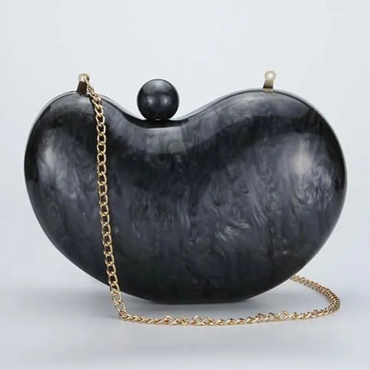 Molodo Cashew Acrylic Evening Clutch Purses for Women Elegant Evening Bag Gorgeous Handbag Shoulder Bag Wedding Party 2025