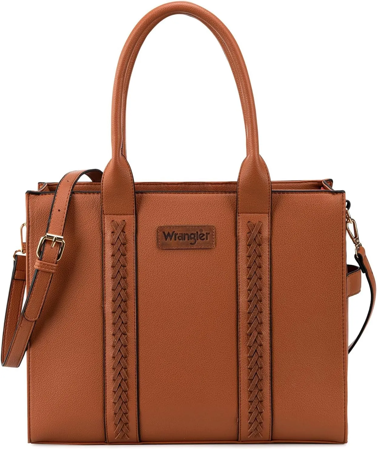Montana West  Wrangler Purse for Women Large Work Tote Bags with Strap Vintage Top-Handle Handbags