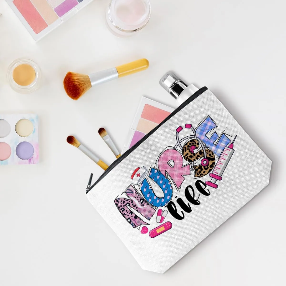 Multifunctional Cosmetic Bag for Women - Makeup, Travel - Multicolor - 4 Pack