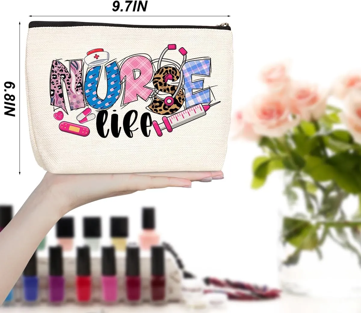 Multifunctional Cosmetic Bag for Women - Makeup, Travel - Multicolor - 4 Pack
