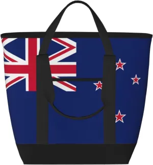 New Zealand Flag Women's tote bags and reusable women's beach bags are suitable for travel insulation and cooling bags.