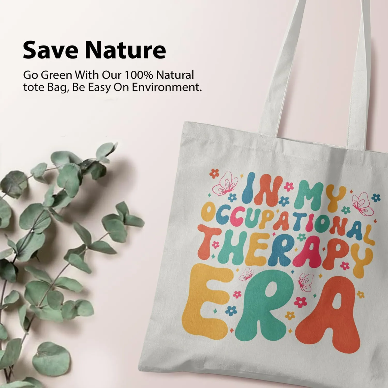 Occupational Therapist Gifts,OT Gifts, Occupational Therapist Canvas Tote Bags for Women, Reusable Grocery Bags