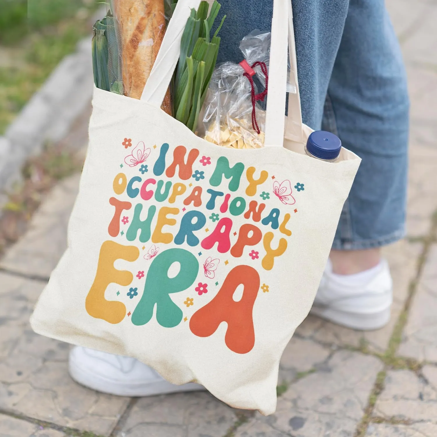 Occupational Therapist Gifts,OT Gifts, Occupational Therapist Canvas Tote Bags for Women, Reusable Grocery Bags