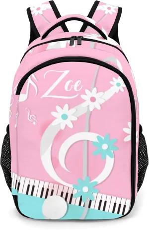 Personalized Music Backpack Multifunctional Waterproof Laptop Bag for Travel Gift