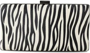 PU Leather Women Handbag Shoulder Bridal Wedding Purse Elegant Crossbody for Party Clutch Zebra Print Evening