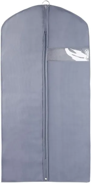 Qtqgoitem 47-Inch Breathable Foldable Garment Bag, Full Zipper Suit Covers with Clear Window Gray (Model: 4b0 3a1 880 253 e18)