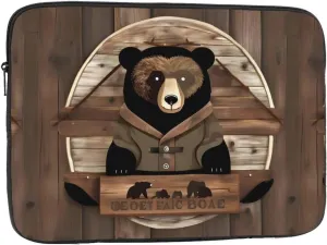 Rustic Bear Laptop Inner Bag Laptop Sleeve Case Briefcase Carrying Laptop Cover