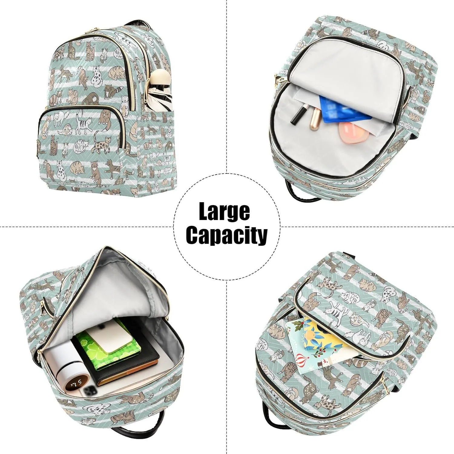 senya Fashion Backpack Mini Backpack Purse Casual Daily Backpack Cats Animals for Travel for College Work