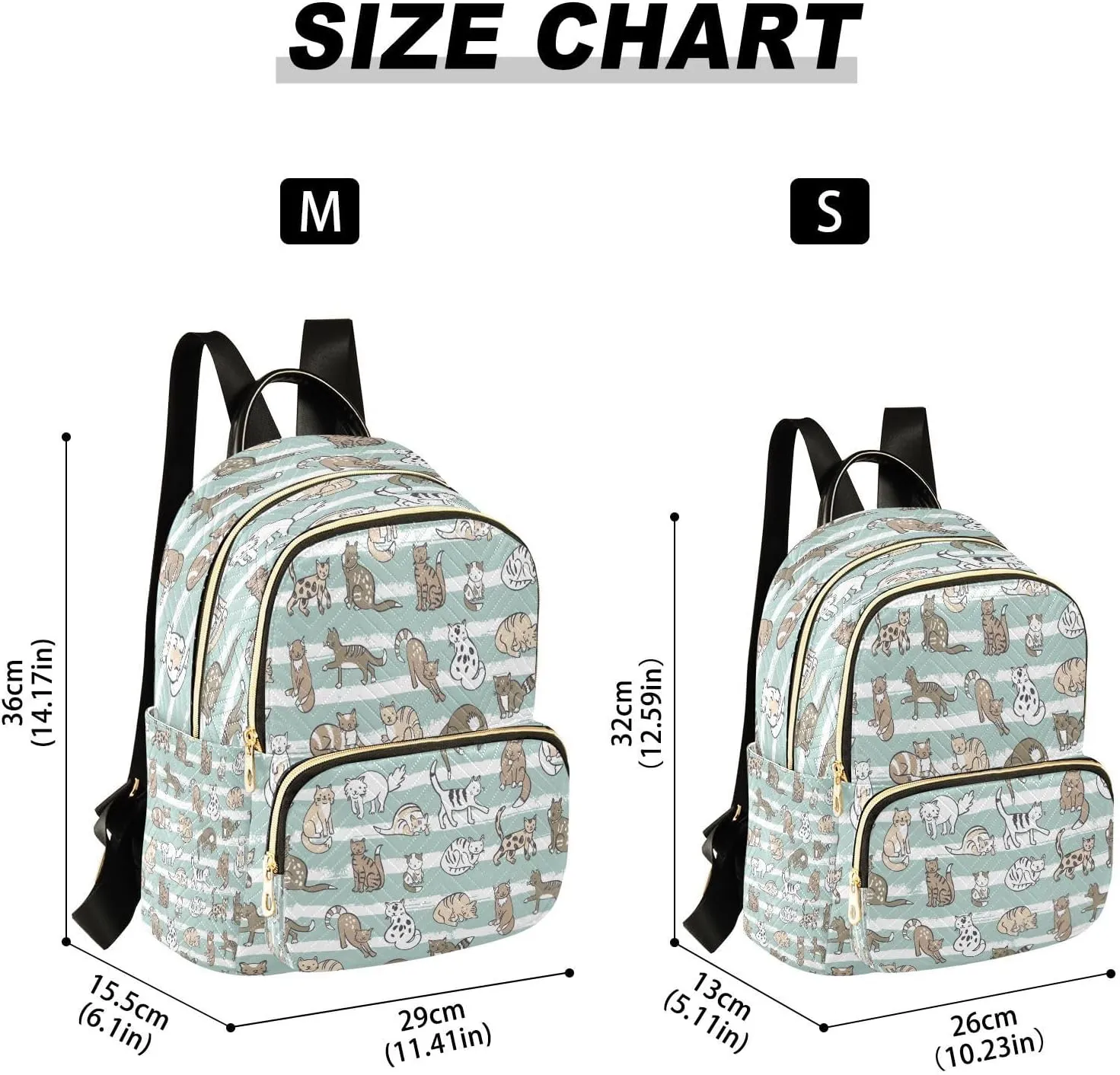 senya Fashion Backpack Mini Backpack Purse Casual Daily Backpack Cats Animals for Travel for College Work