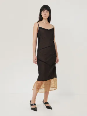 Sequin Mesh Dress | Black