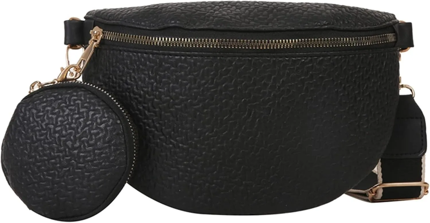 Sling for Women Leather Waist Bags Multifunctional Waist Pouch for Phone Shopping Holder Chest Bag