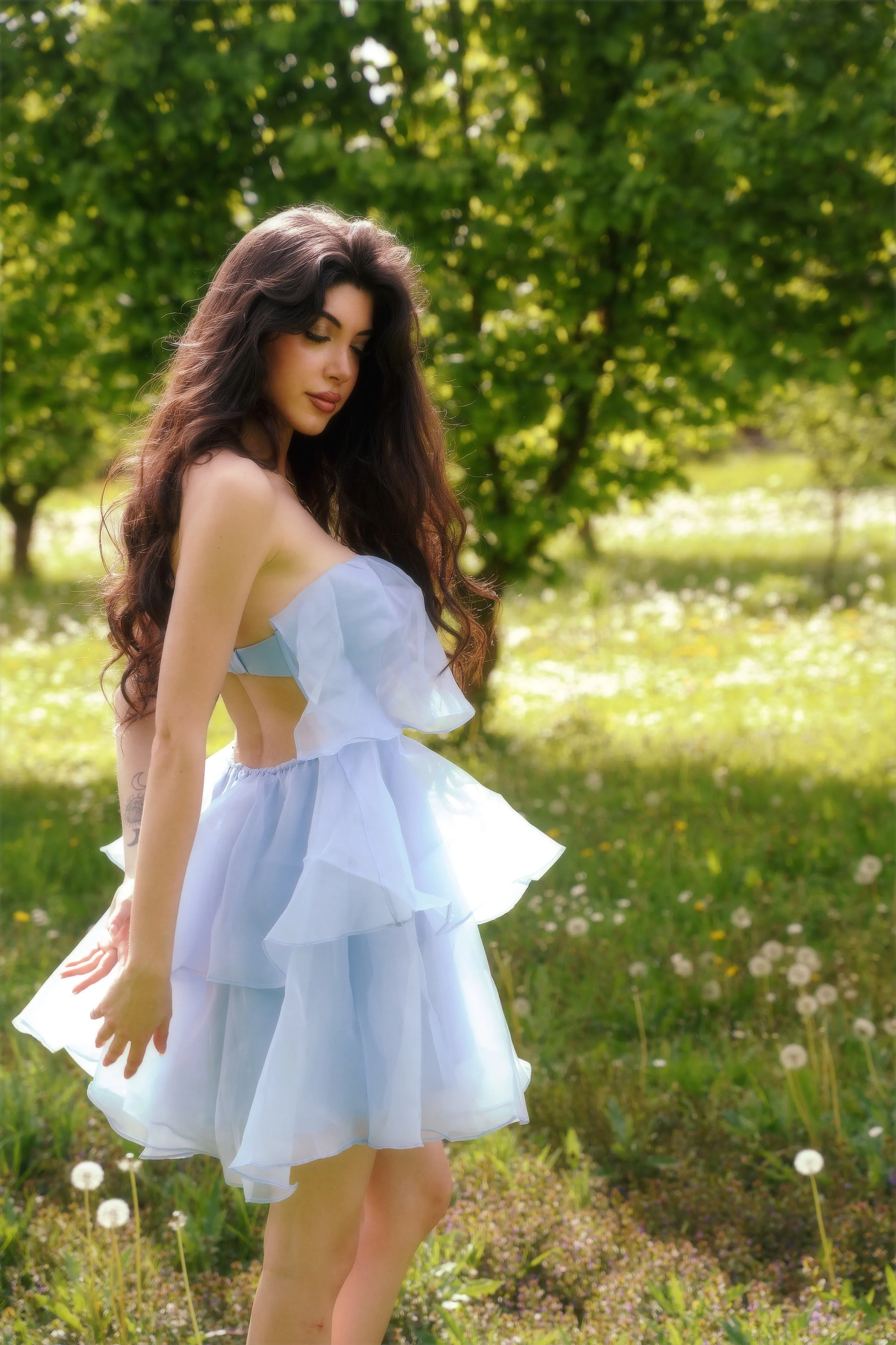 Tiana Mini Dress - Blue