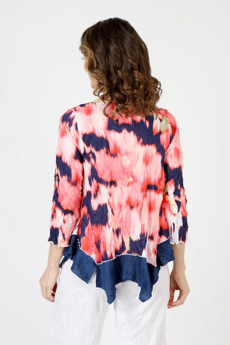Top Ligne Blurred Flower Tee