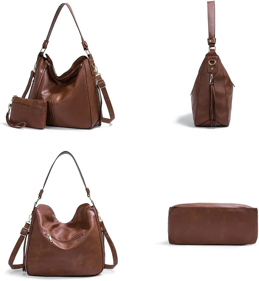 Tote Bag for Women PU Leather Shoulder Bags Fashion Hobo Bags Large Bucket Purse Handbags 2025