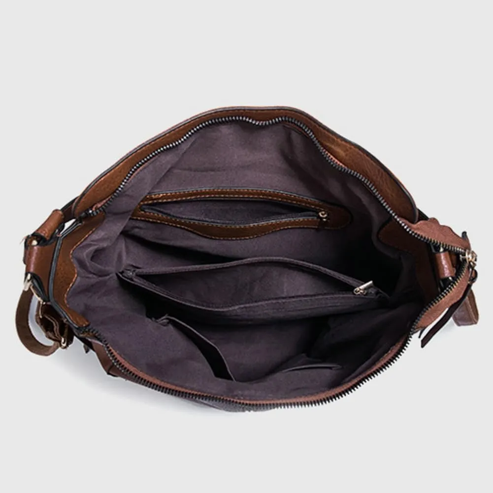 Tote Bag for Women PU Leather Shoulder Bags Fashion Hobo Bags Large Bucket Purse Handbags 2025