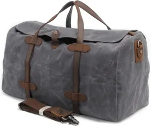 Travel Bags Big Vintage Waterproof Canvas and Leather Weekend Traveling Duffle Bags Large Carry on Luggage Bag
