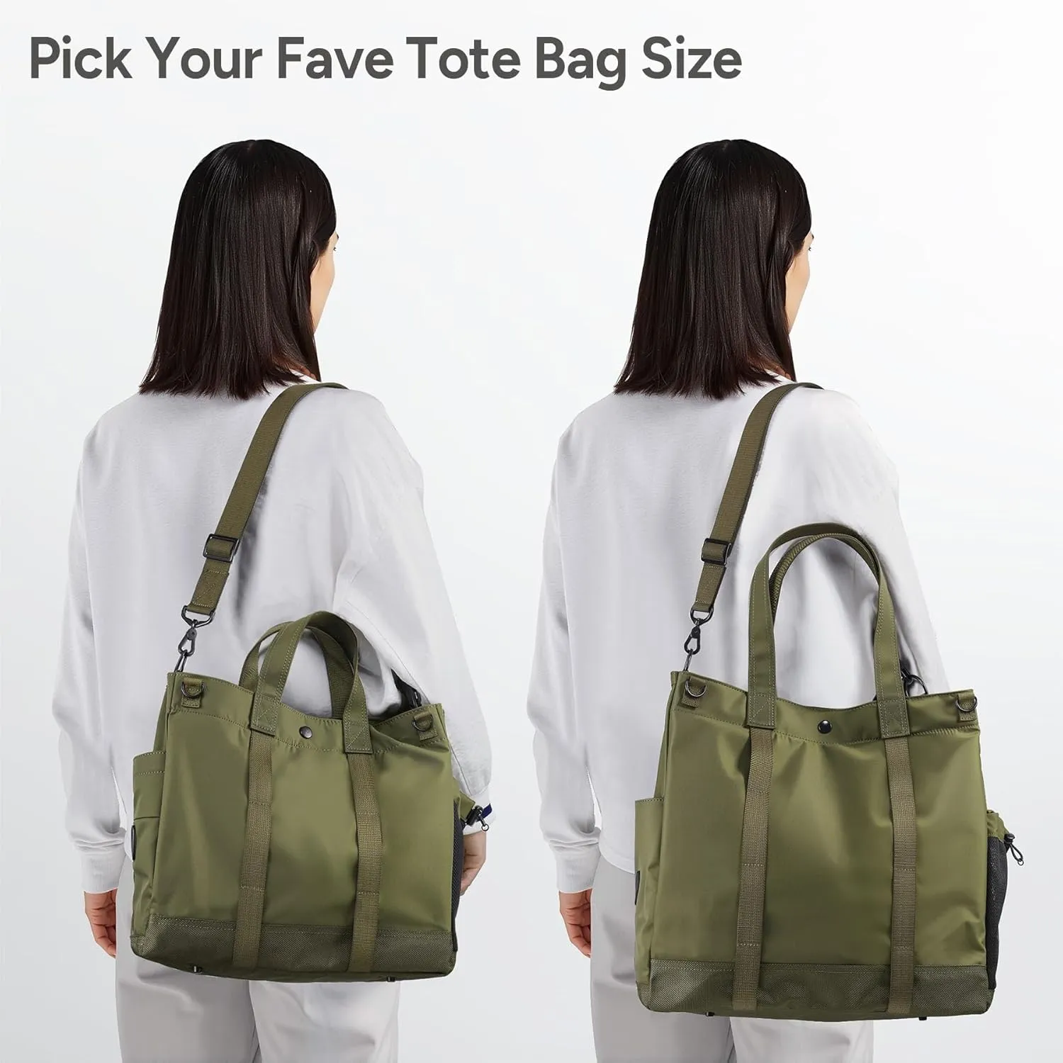 travel inspira Anti-Wrinkle Laptop Tote for Women & Men with Adjustable Strap & Organizer, Commuting/Business Travel Work Bag