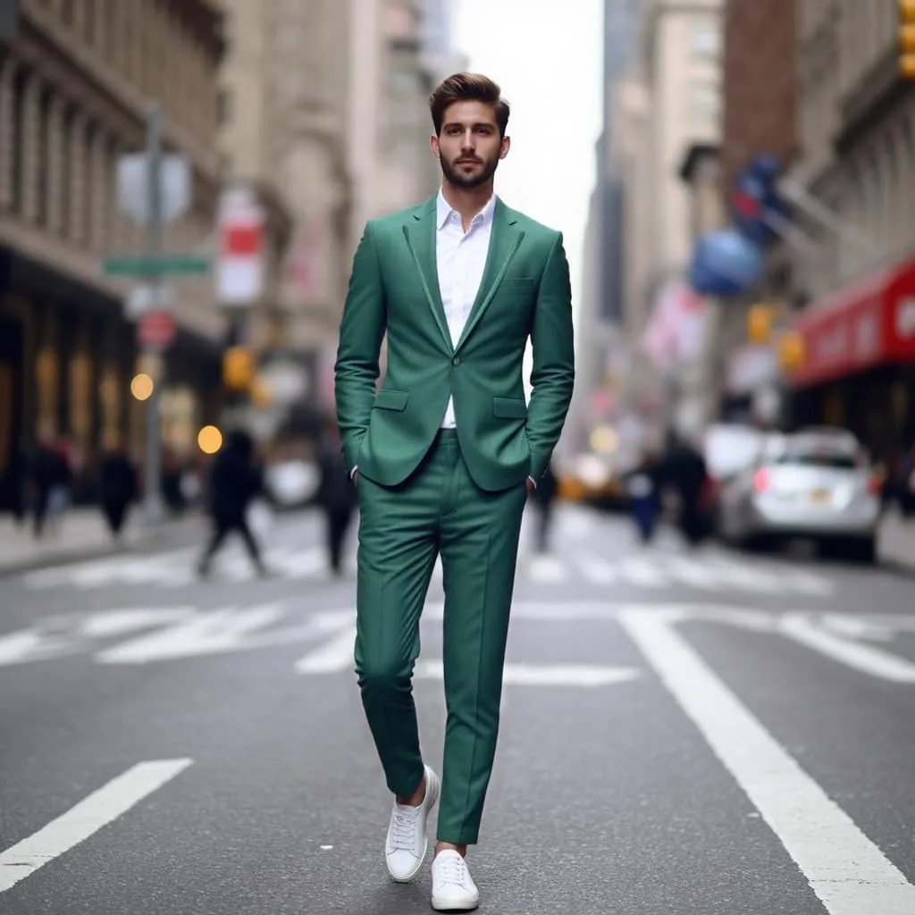 Tuxedo Suits for Men 3 Piece Regular Fit Formal Set Notch Lapel One Button Suit Jacket Pants for Wedding Casual