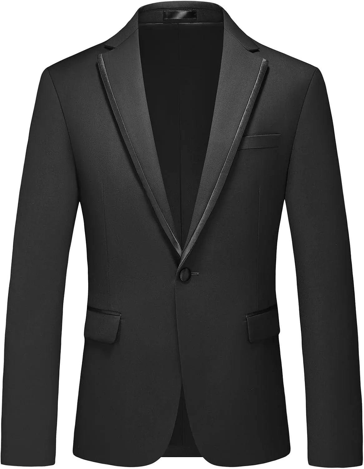 Tuxedo Suits for Men 3 Piece Regular Fit Formal Set Notch Lapel One Button Suit Jacket Pants for Wedding Casual