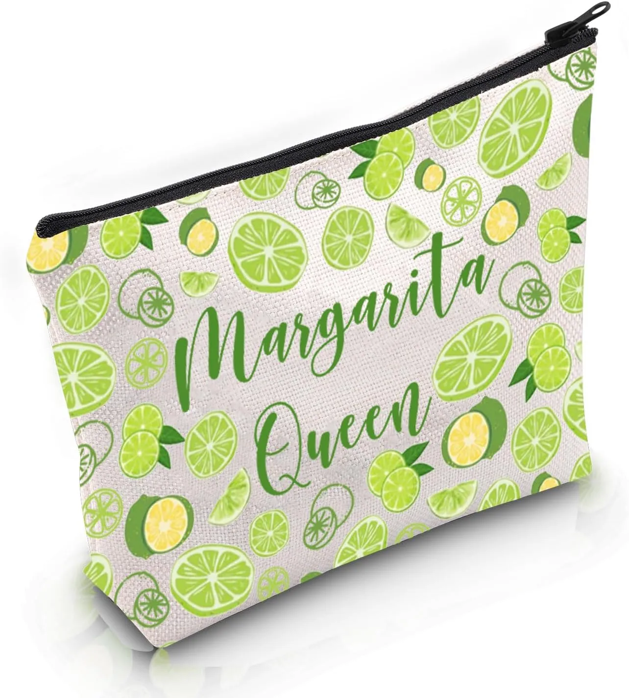 VAMSII Te-quila Lover Gift Margarita Queen Makeup Bag Margarita Lover Cosmetic Bag Margarita Drinking Drinker Gift (Margarita Queen M)