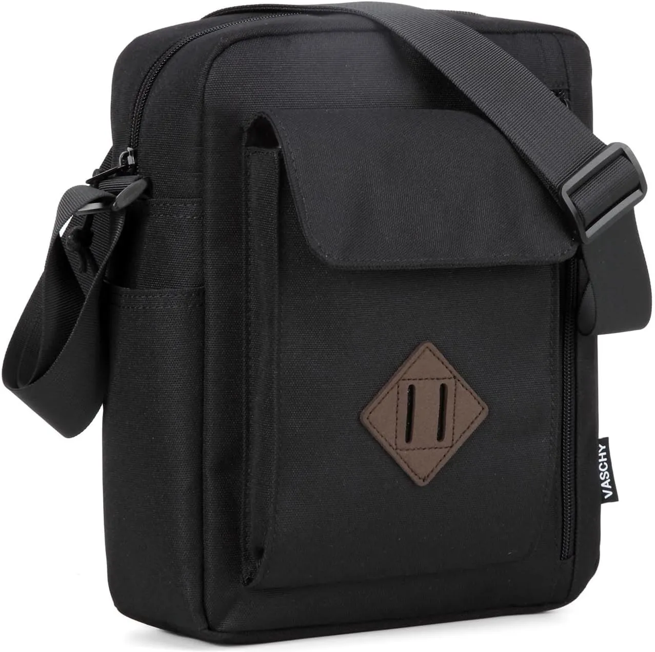 VASCHY Small Messenger Bag, Lightweight Casual Crossbody Sling Shoulder Side Bag for Men Women for Work/Travel/Daily