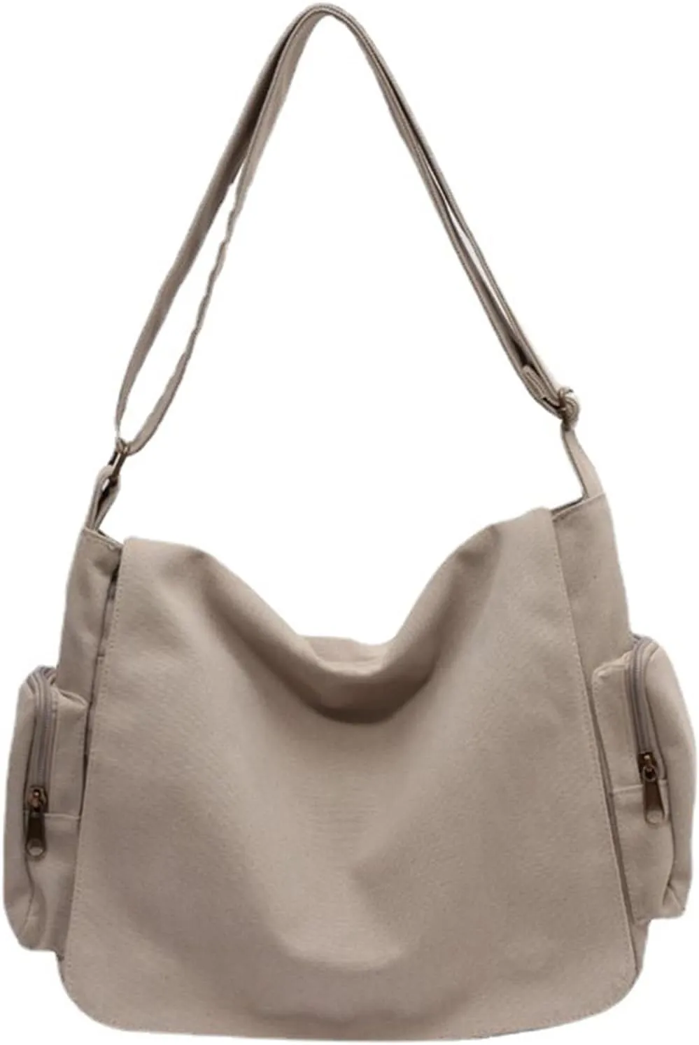Vintage Tote Bags Fashion Unisex Crossbody Bag Adjustable Strap Casual Shoulder Bags Sling Purse Canvas Satchel