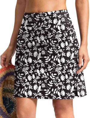 Viodia Women's 20" Long Swim Skirt Skort High Waisted Modest Bathing Suit Swimsuit Bottoms Beach Tankini Bikini with Skirt