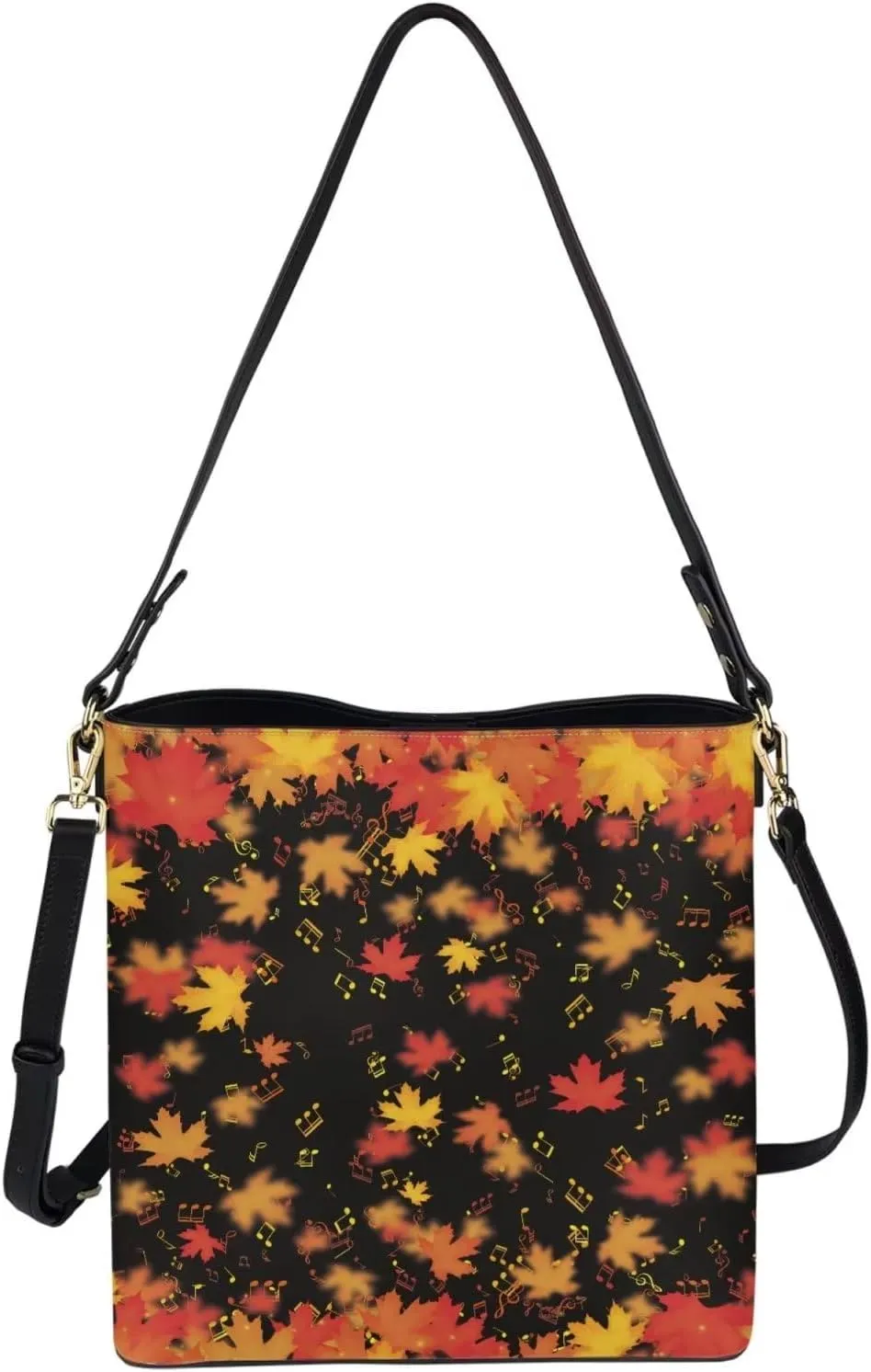 Waterproof Bucket Bags for Women, Crossbody Bag for Women Handbags PU Leather Shoulder Bags, 11x 4.5x 11.4