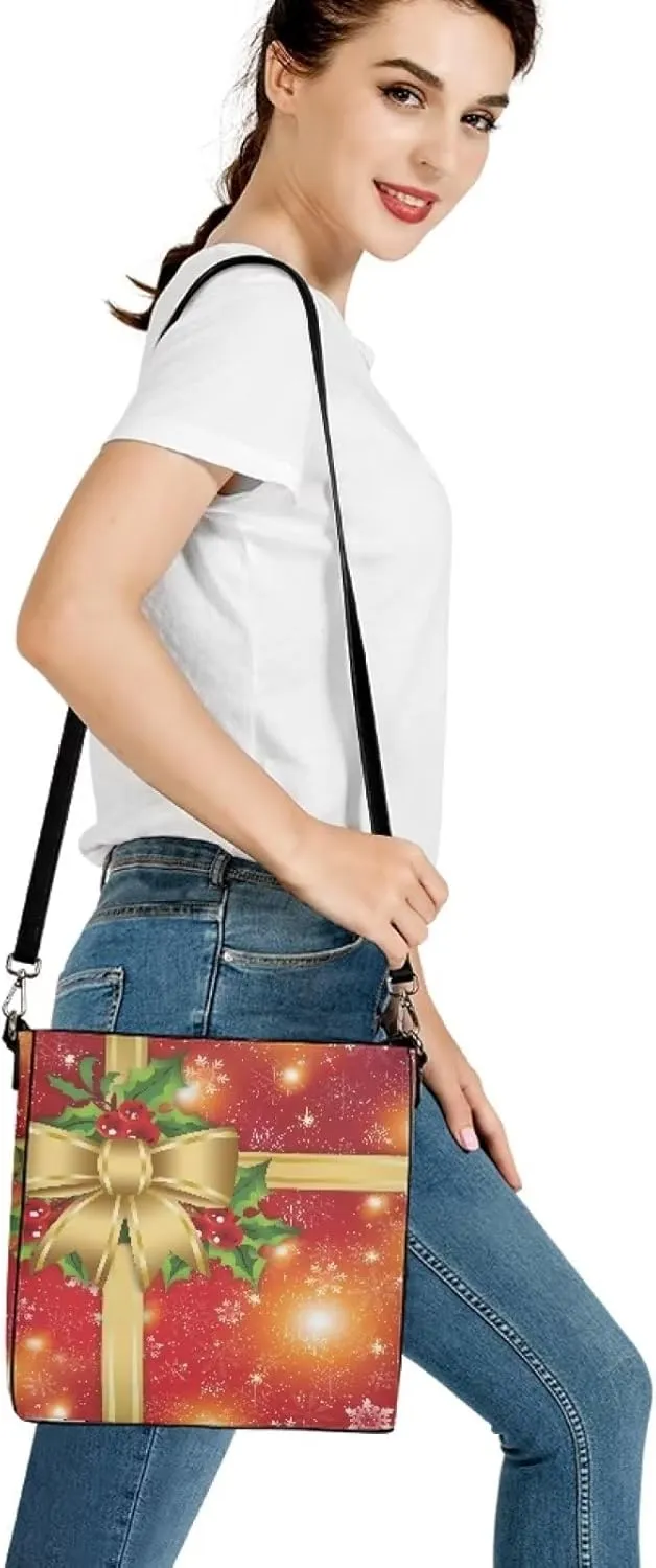 Waterproof Bucket Bags for Women, Crossbody Bag for Women Handbags PU Leather Shoulder Bags, 11x 4.5x 11.4